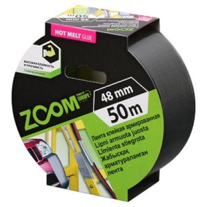Bandă adezivă armată 48mm х 50m Zoom, sur