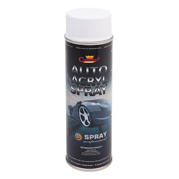 Email spray Champion Auto Acryl, alb mat 500ml