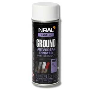 Grund spray Inral, alb (RAL 9003), 400ml