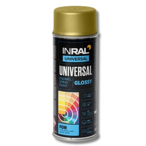 Email spray Inral Universal, aur-metalic (RAL 1036), 400ml
