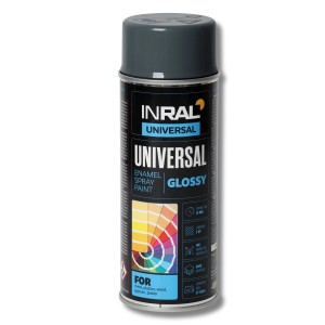 Email spray Inral Universal, sur (RAL 7024), 400ml