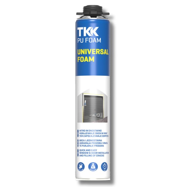 Spumă de montare PU TKK Universal pistol, 600ml