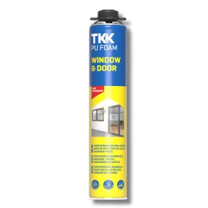 Spumă PU pistol TKK Low Expansion Window & Door, 750ml