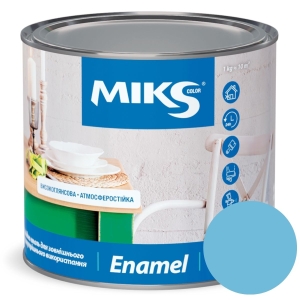 Email alchidic Miks Color, albastru-deschis 0,8kg (v.v.0,9kg)