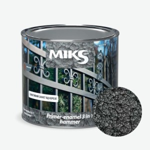 Grund-email 3 în 1 hammer Мiks Color, grafit 0,65kg