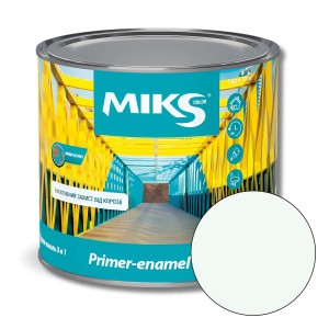 Grund-email 3 în 1 Miks Color, alb (RAL9003), 0,8kg