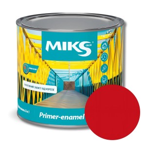 Grund-email 3 în 1 Miks Color, roșu (RAL3020), 0,8 kg