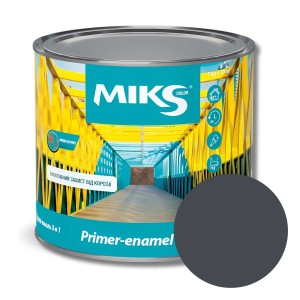 Grund-email 3 în 1 Miks Color, grafit-sur (RAL7024) 2,3kg (v.v. 2,5kg)