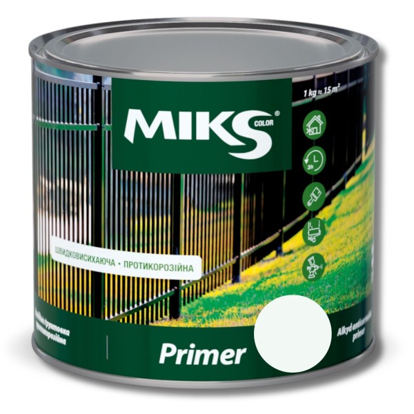 Grund anticoroziune Мiks Color, alb 0,9kg