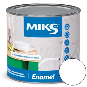 Email alchidic Мiks Color, alb mat 0,8kg (v.v. 0.9kg)