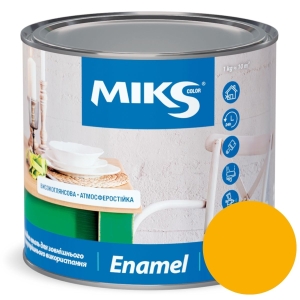 Email alchidic Мiks Color, galben-aprins 0,8kg (v.v. 0,9kg)