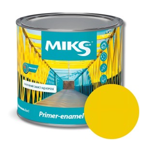 Grund-email 3 în 1 Мiks Color, galben RAL1023, 2,3kg (v.v. 2,5kg)