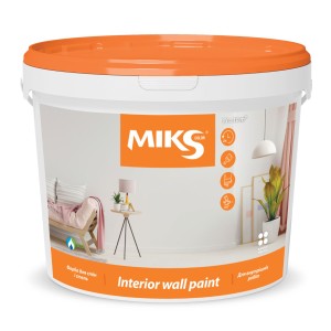 Vopsea pentru pereți și tavane Miks Color, albă 14kg
