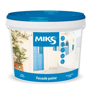 Vopsea pentru fațadă Miks Color, albă 14kg