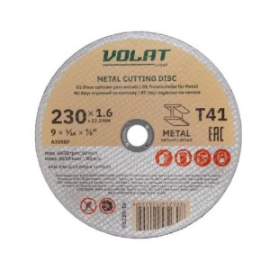 Disc de tăiere 230х1.6x22.2mm pentru metal Volat Light